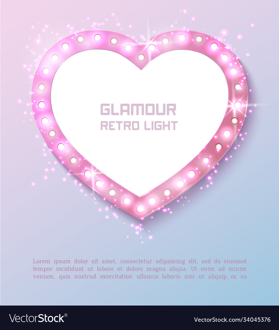 Star retro light banner