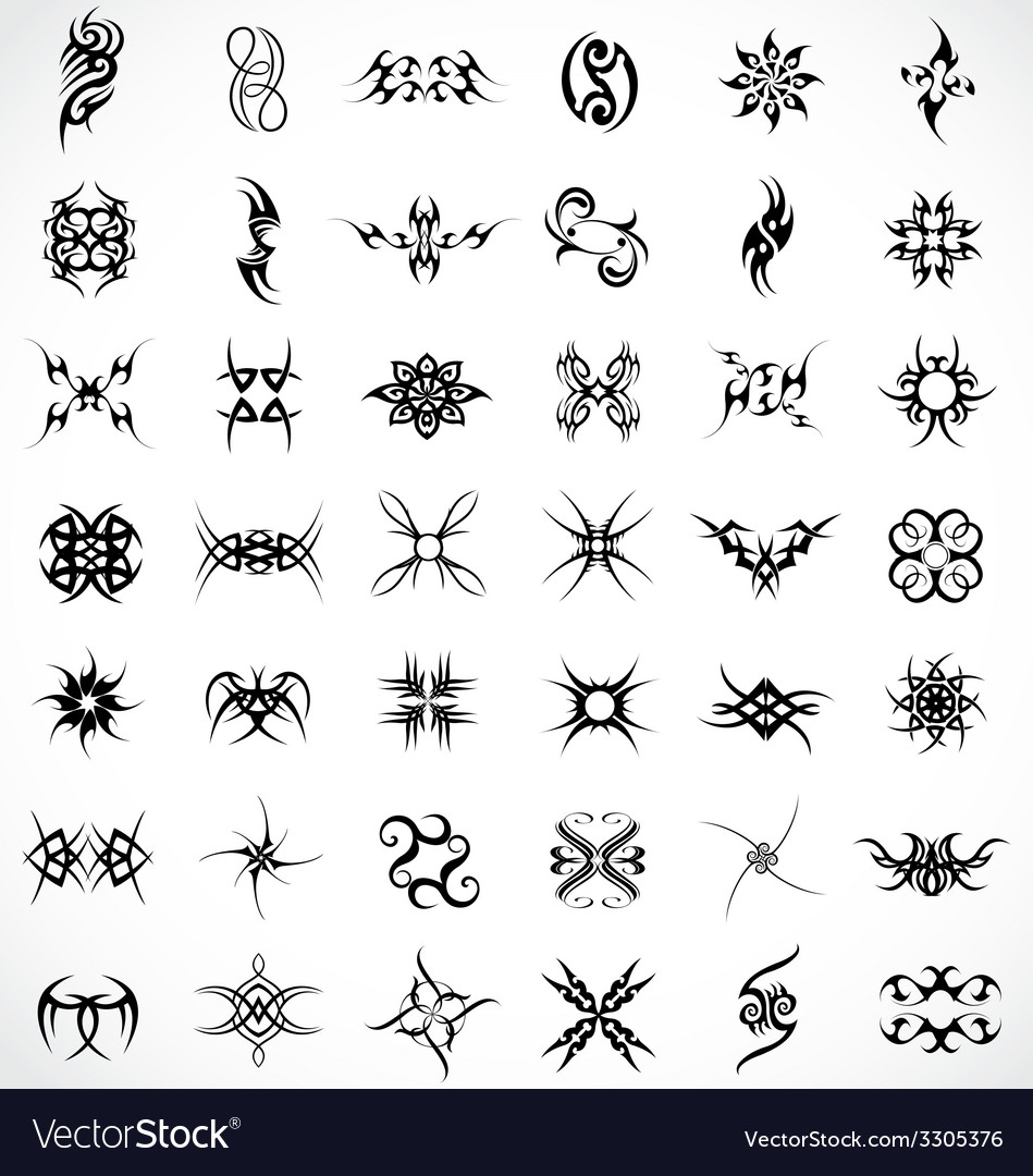 Tribal elements Royalty Free Vector Image - VectorStock