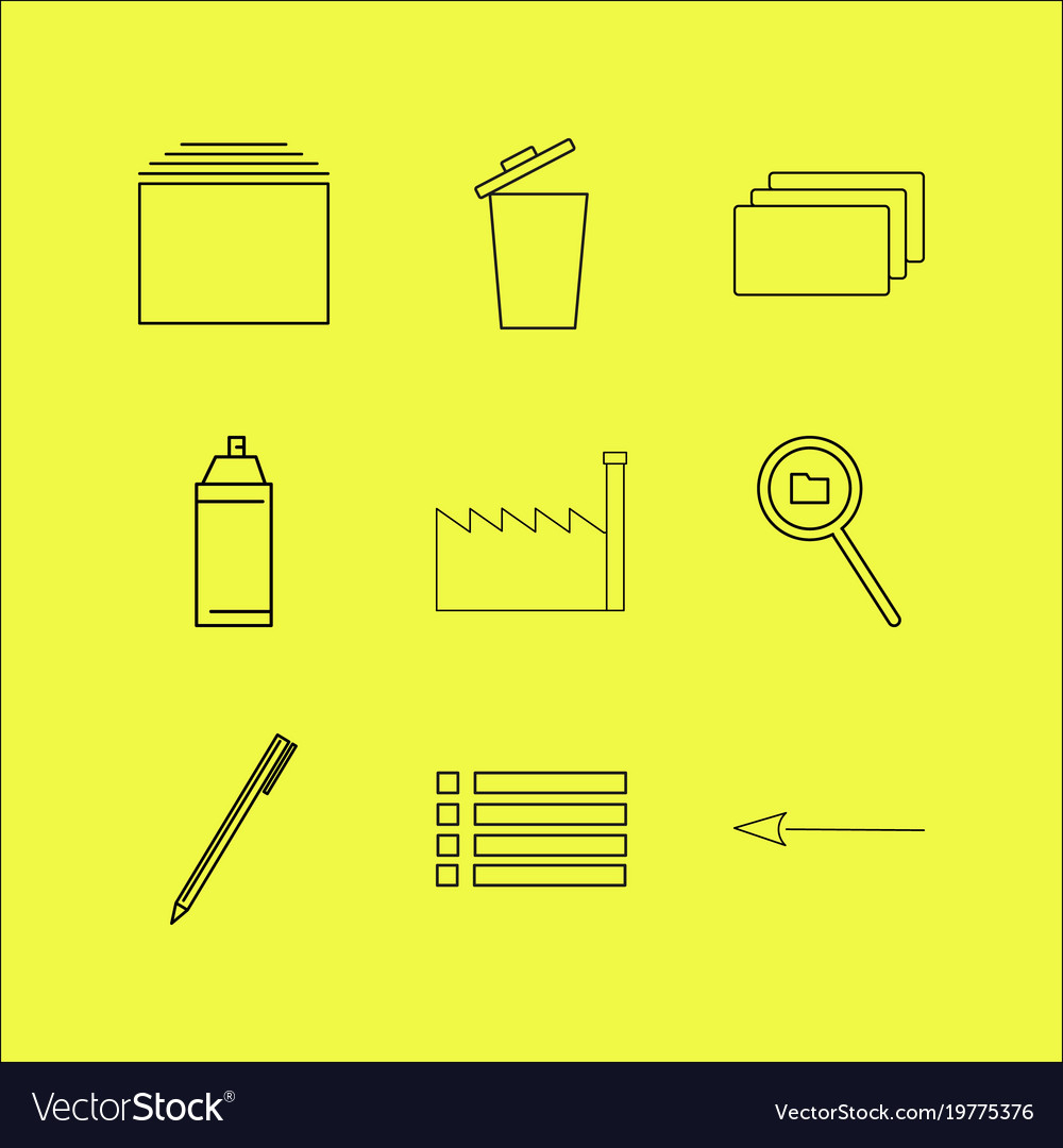 Web linear icon set simple outline icons
