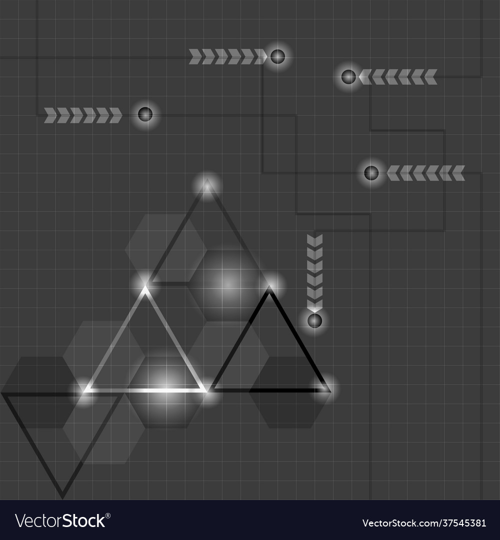 Geometric pattern triangleshexagonal shapeline