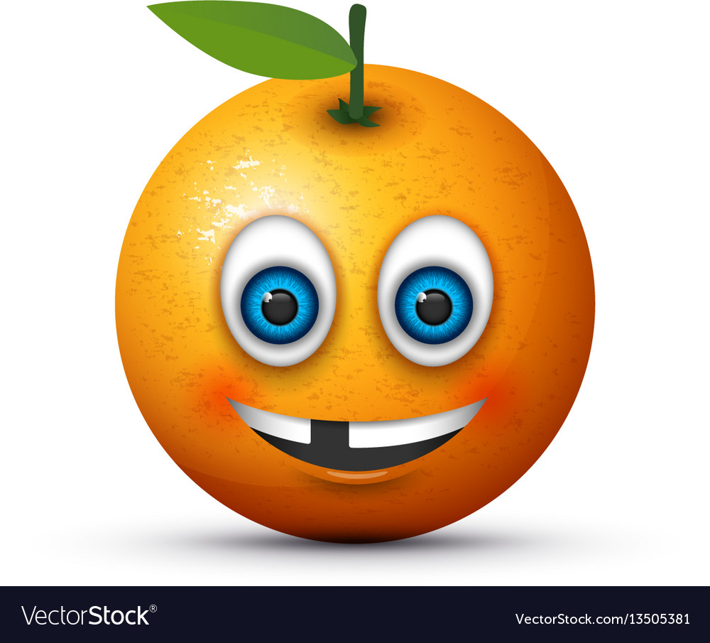 Missing tooth orange Royalty Free Vector Image