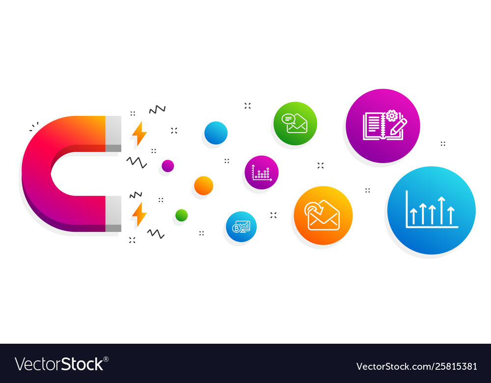 New mail engineering documentation and dot plot vector image New mail engineering documentation and dot plot