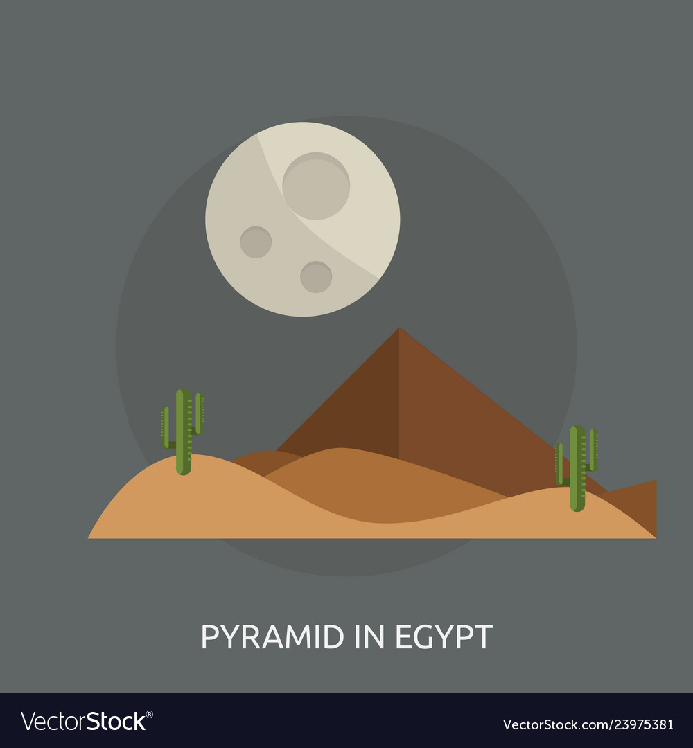 Pyramid in egypt conceptual design Royalty Free Vector Image