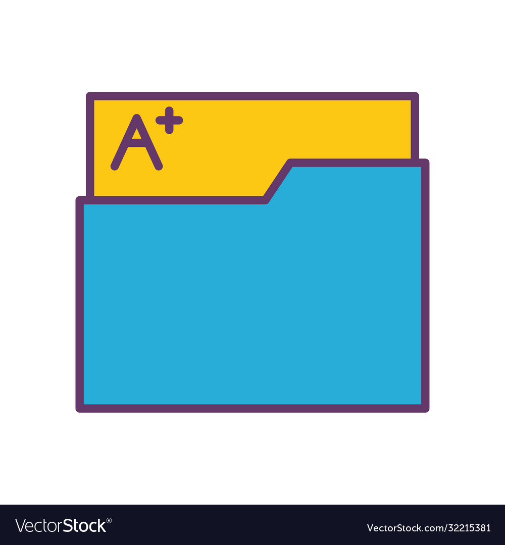 School file with note line and fill style icon