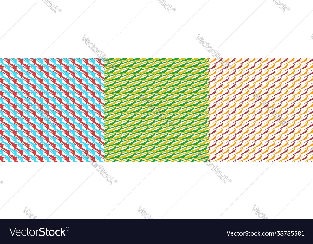 Set 3 seamlessly repeatable repetitive vector image Set 3 seamlessly repeatable repetitive