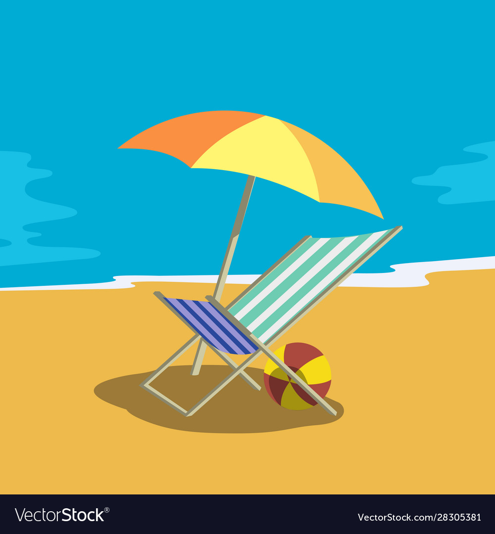 Summer outdoors concept Royalty Free Vector Image