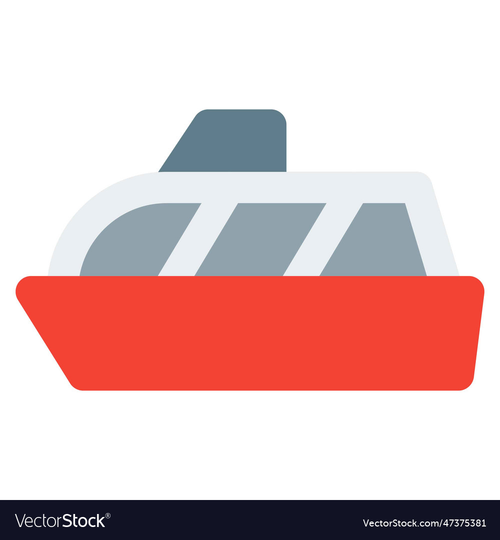 Water taxi used for travel and tourism Royalty Free Vector