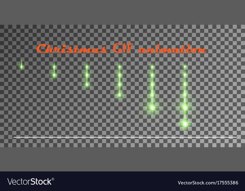 A set of create christmas animations glowing