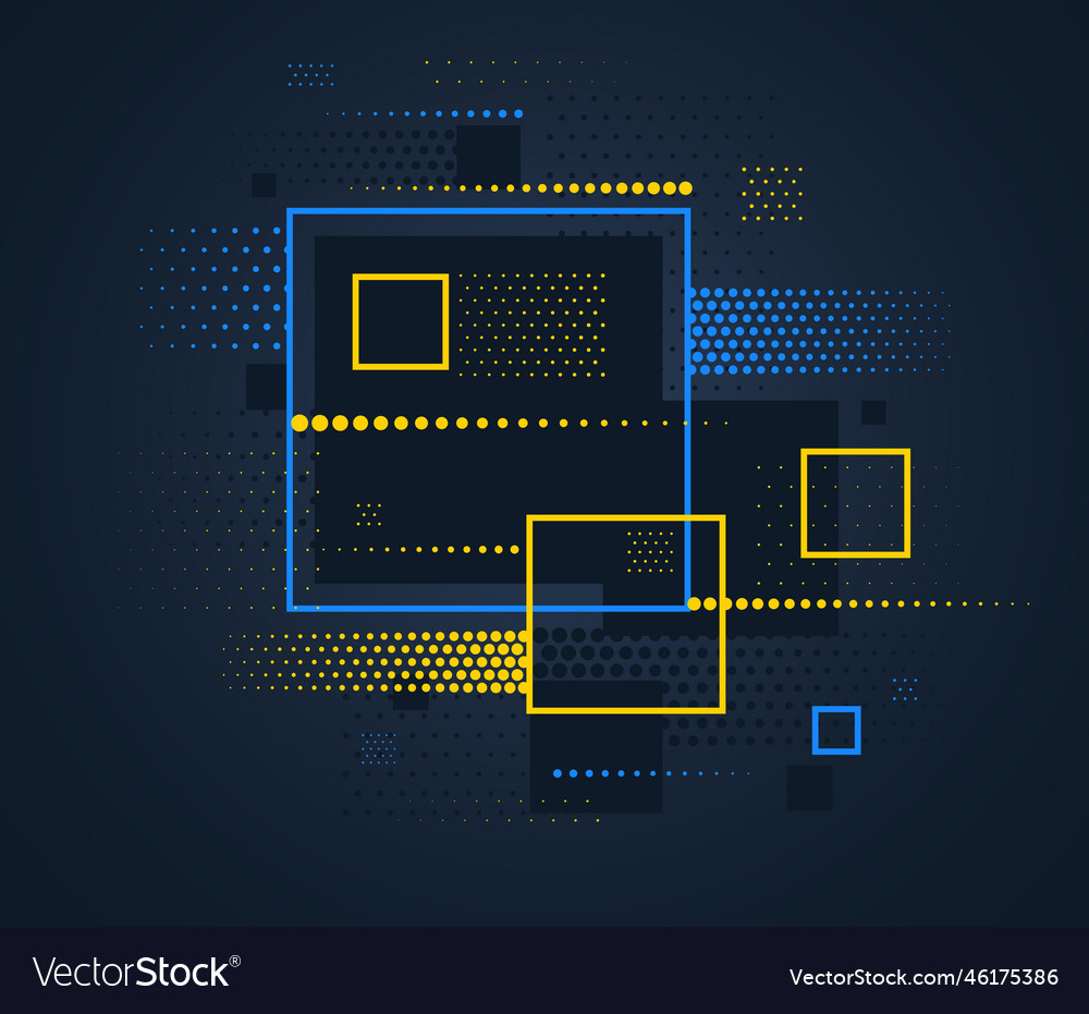 Artistic colorful frame with different elements vector image Artistic colorful frame with different elements
