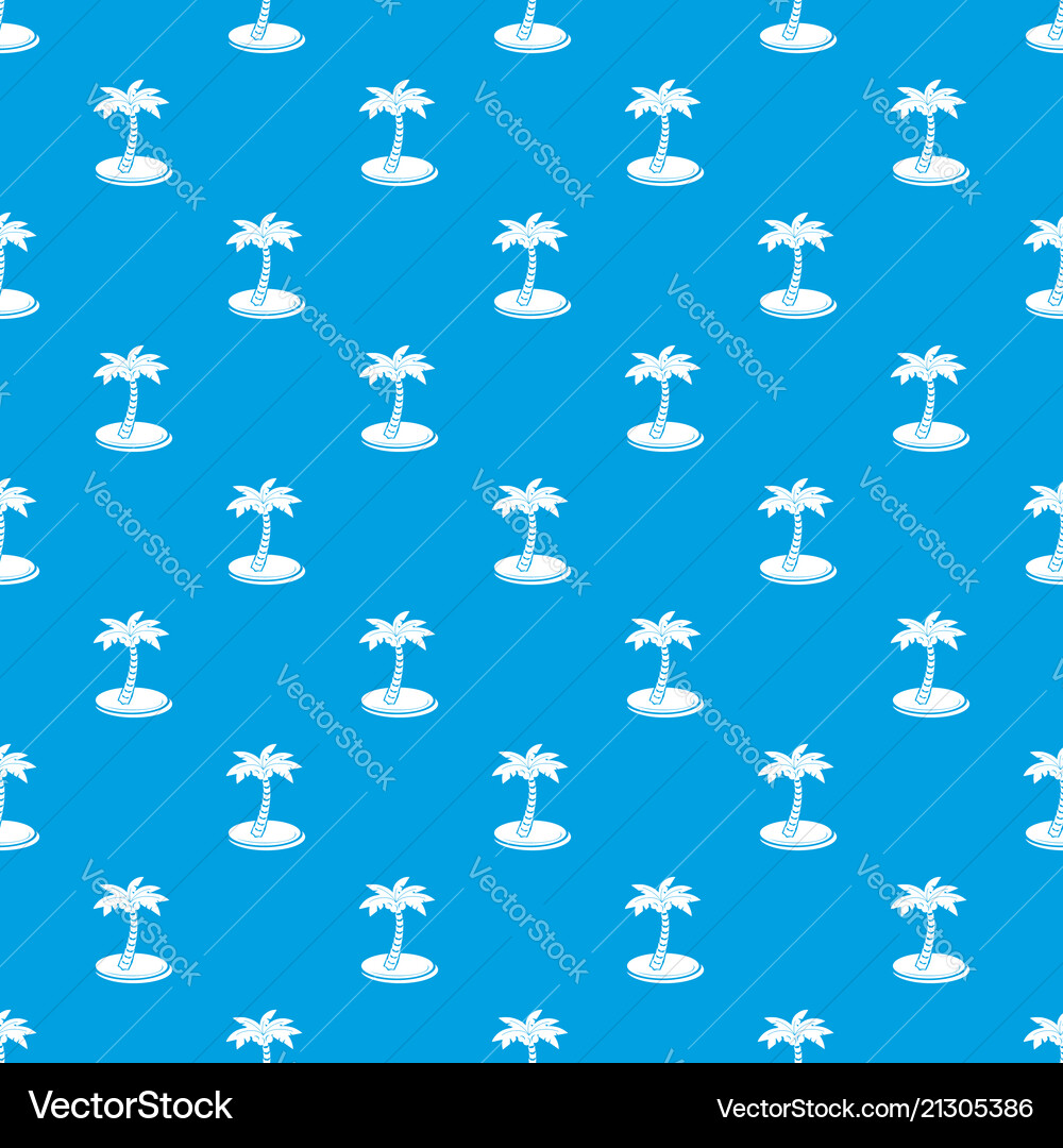 Palm tree with coconuts pattern seamless Vector Image