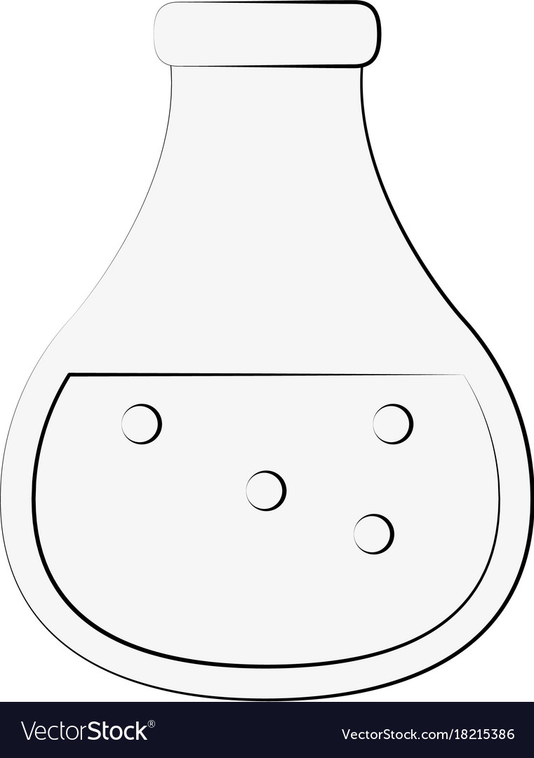 Round bottom flask science icon image