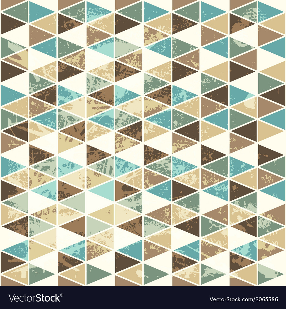 Seamless texture with triangles mosaic endless