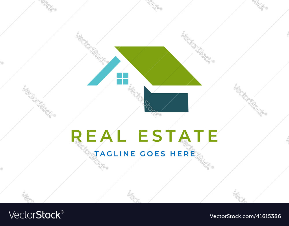 Simple minimalist house roof for real estate Vector Image