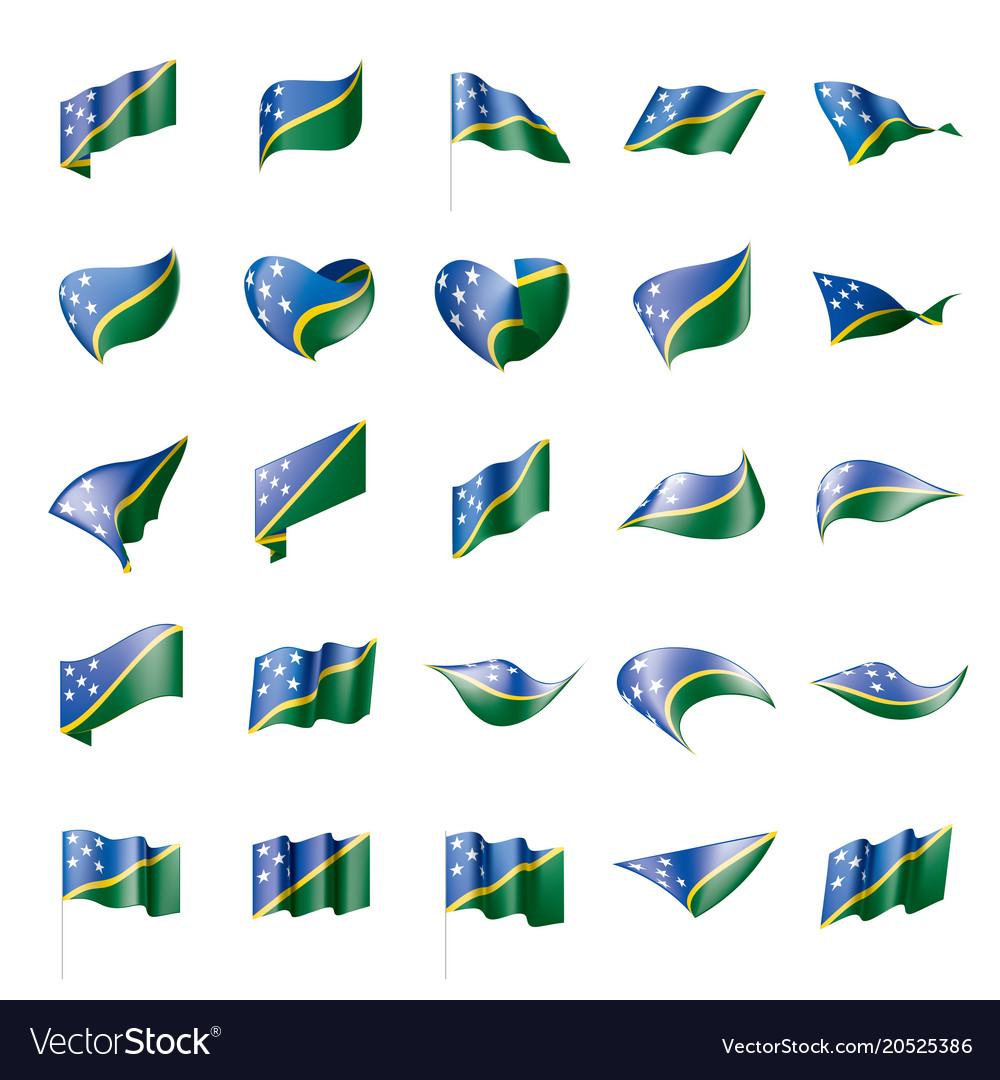 Solomon Islands Flag Royalty Free Vector Image 5719