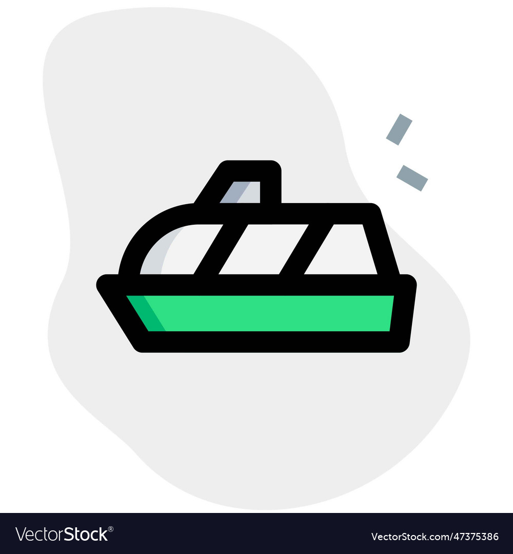 Water Taxi Used For Travel And Tourism Royalty Free Vector