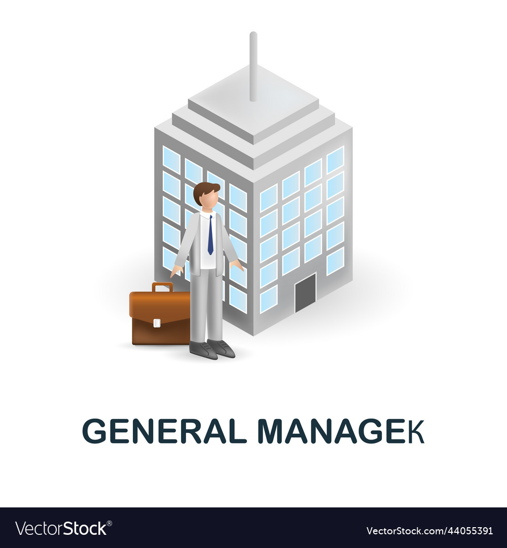 General Manager Icon 3d From Company Management Vector Image general-manager-icon-3d-from-company-management-vector-image