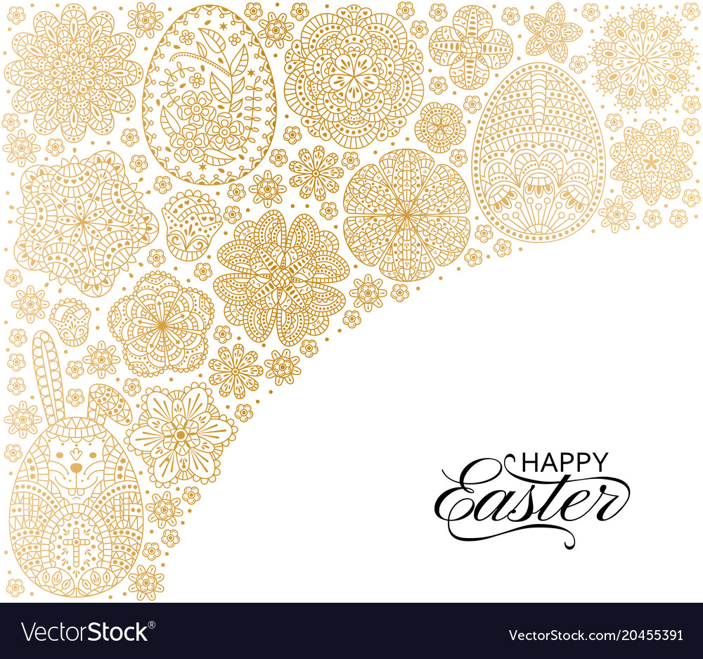 Happy easter background good design template