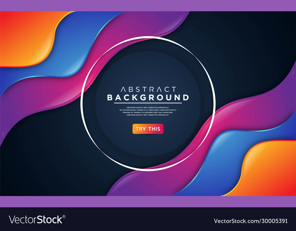 Realistic colorful fluid background with shiny