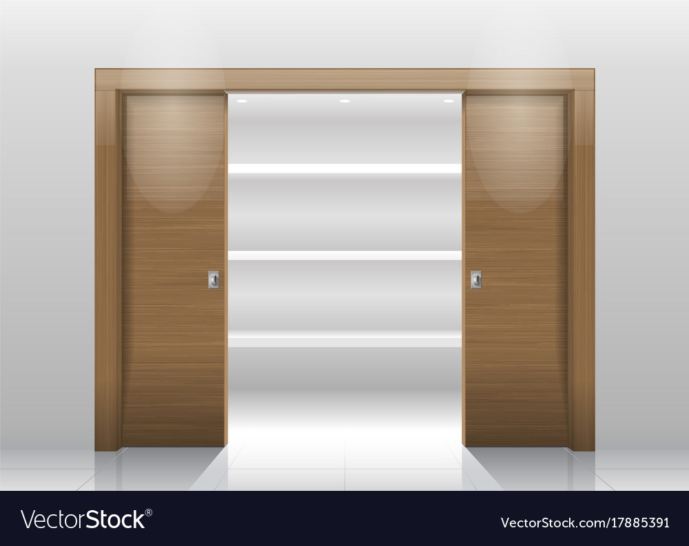 Sliding Door Wardrobe Royalty Free Vector Image