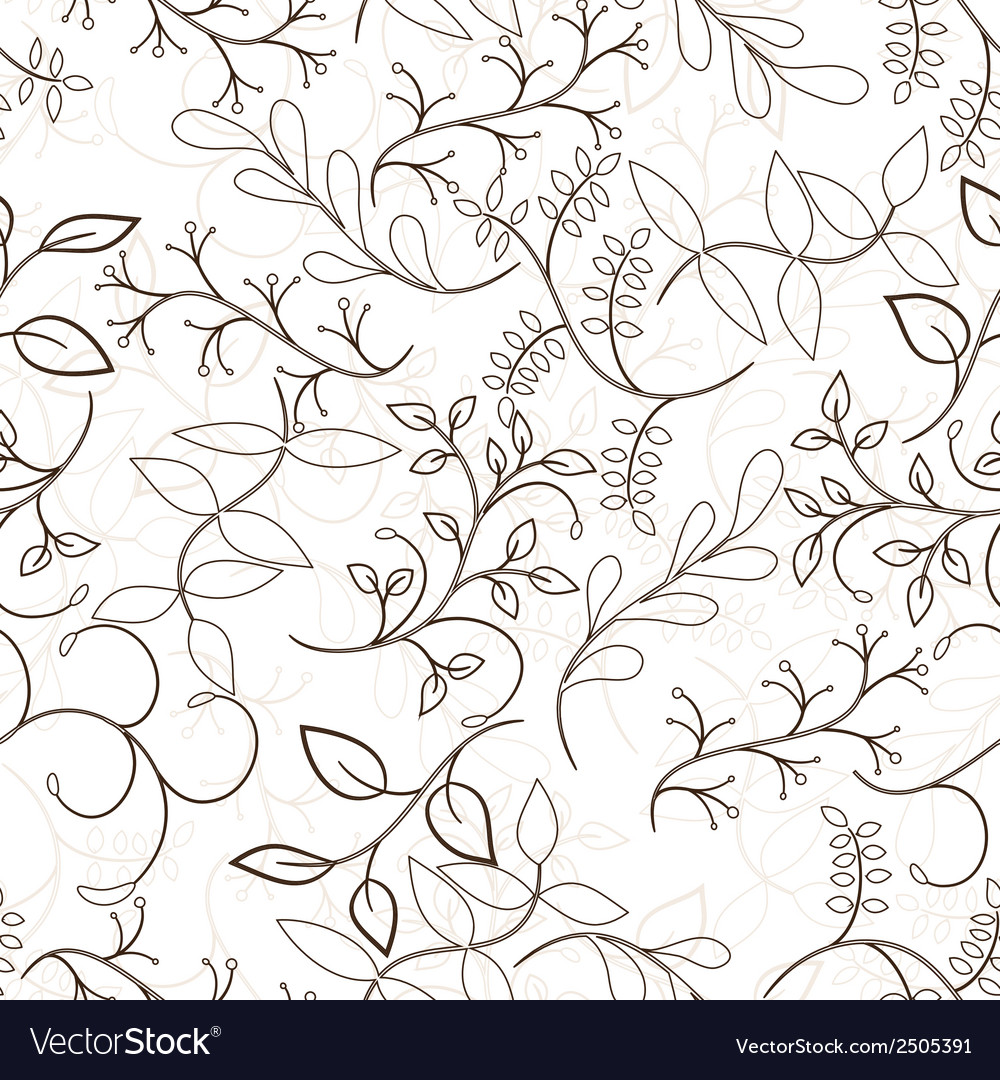 Tree seamless pattern