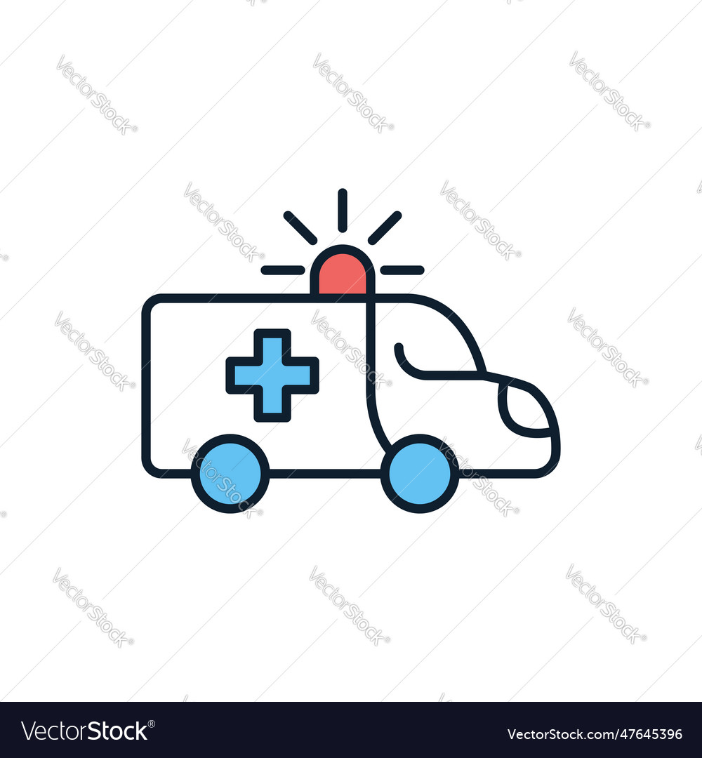 Ambulance car related icon