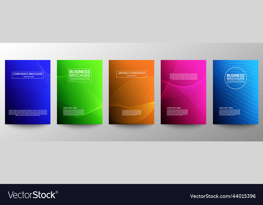 Cover geometric minimal set abstract line pattern vector image Cover geometric minimal set abstract line pattern