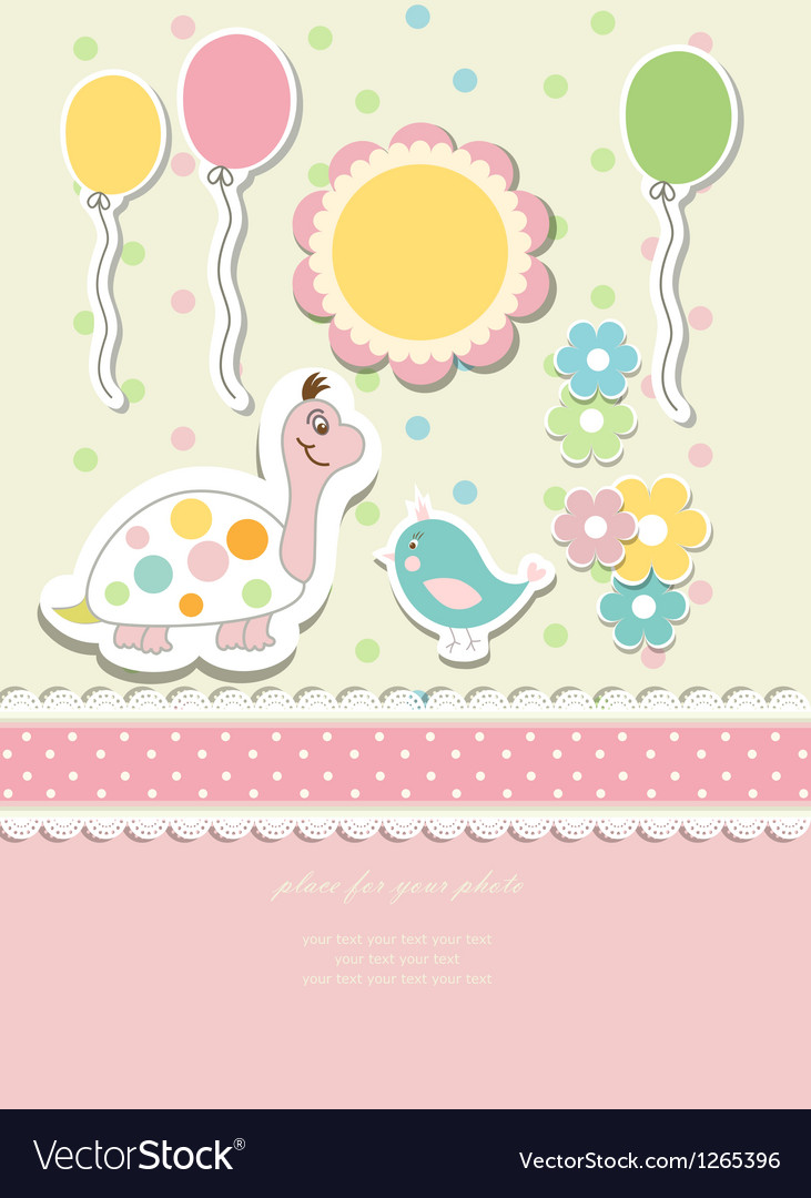 Cute Doodle Baby Card