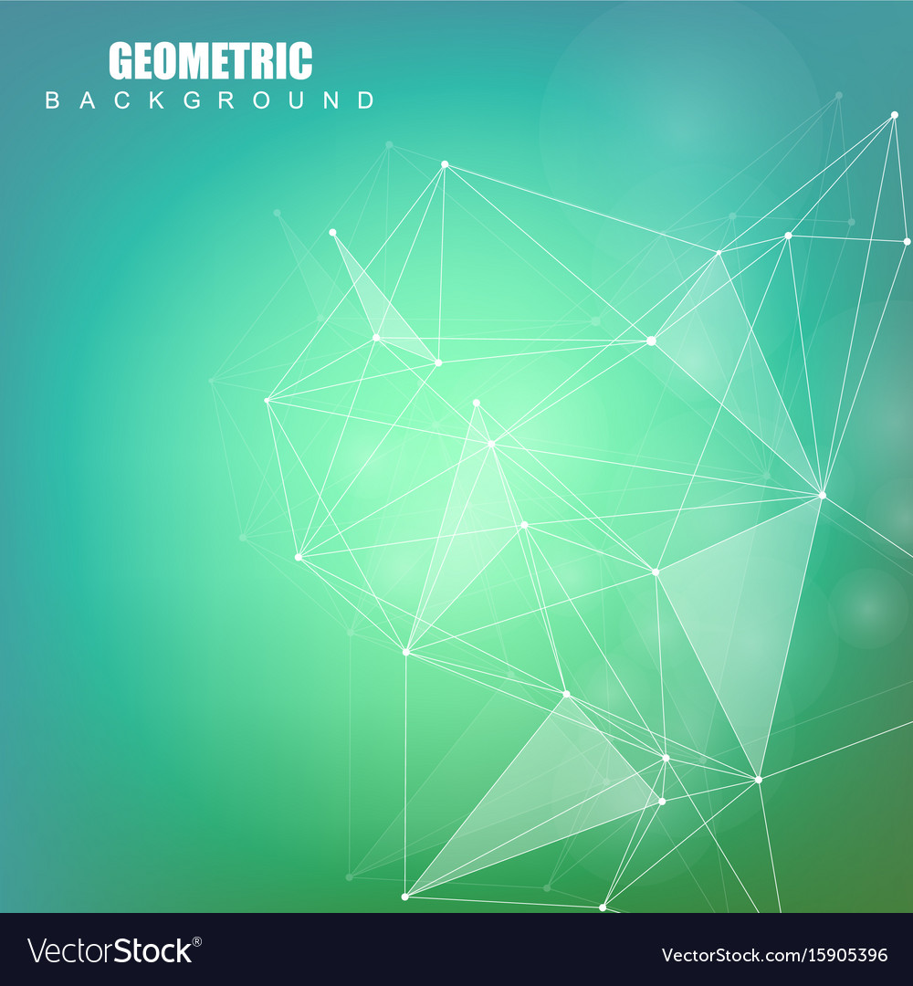 Geometric abstract background with connected line