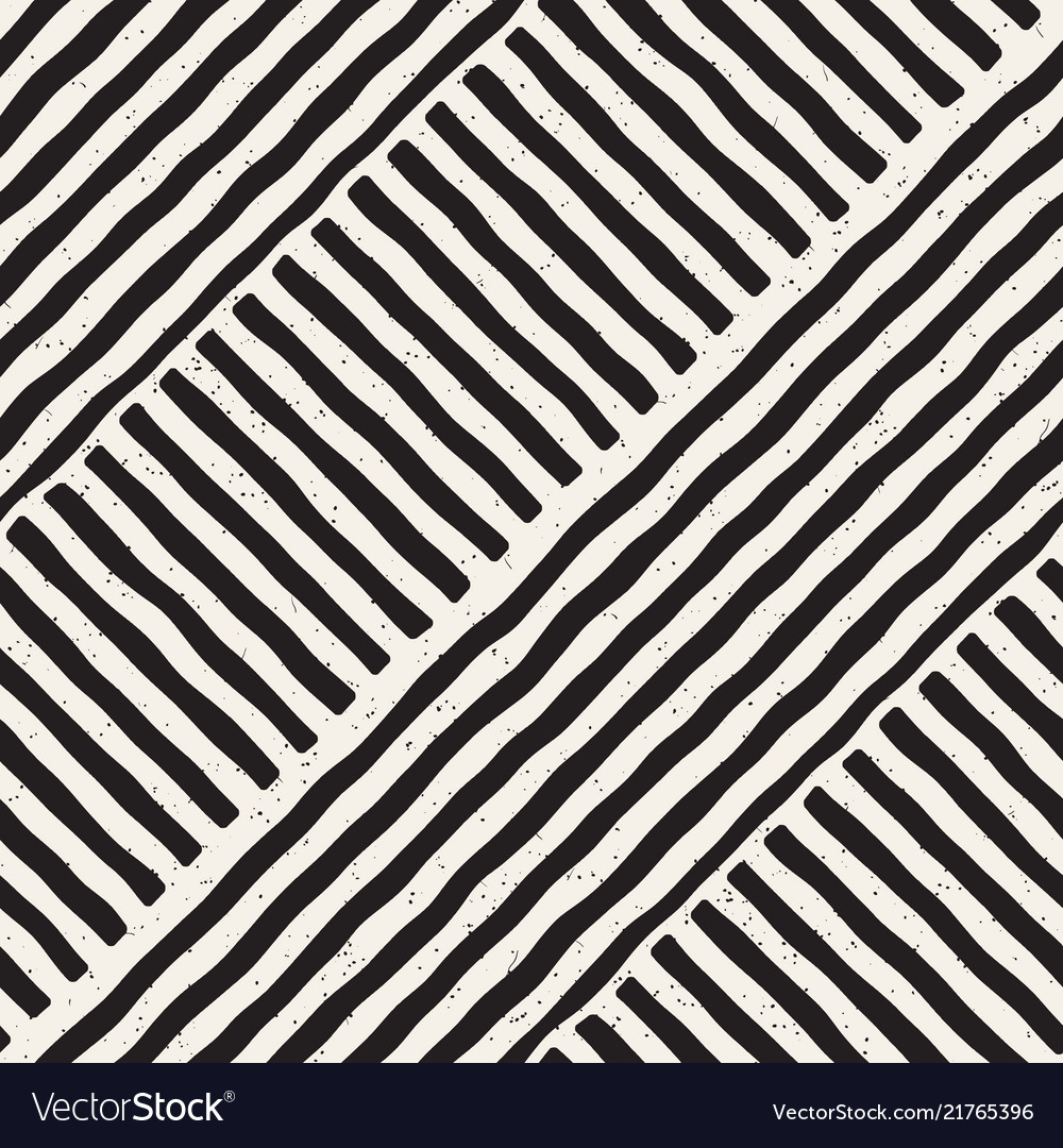 Hand drawn seamless repeating pattern with lines vector image Hand drawn seamless repeating pattern with lines