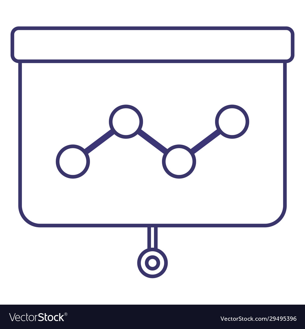 Isolated workflow board design Royalty Free Vector Image