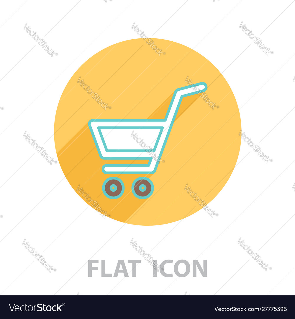 Shopping cart line icon