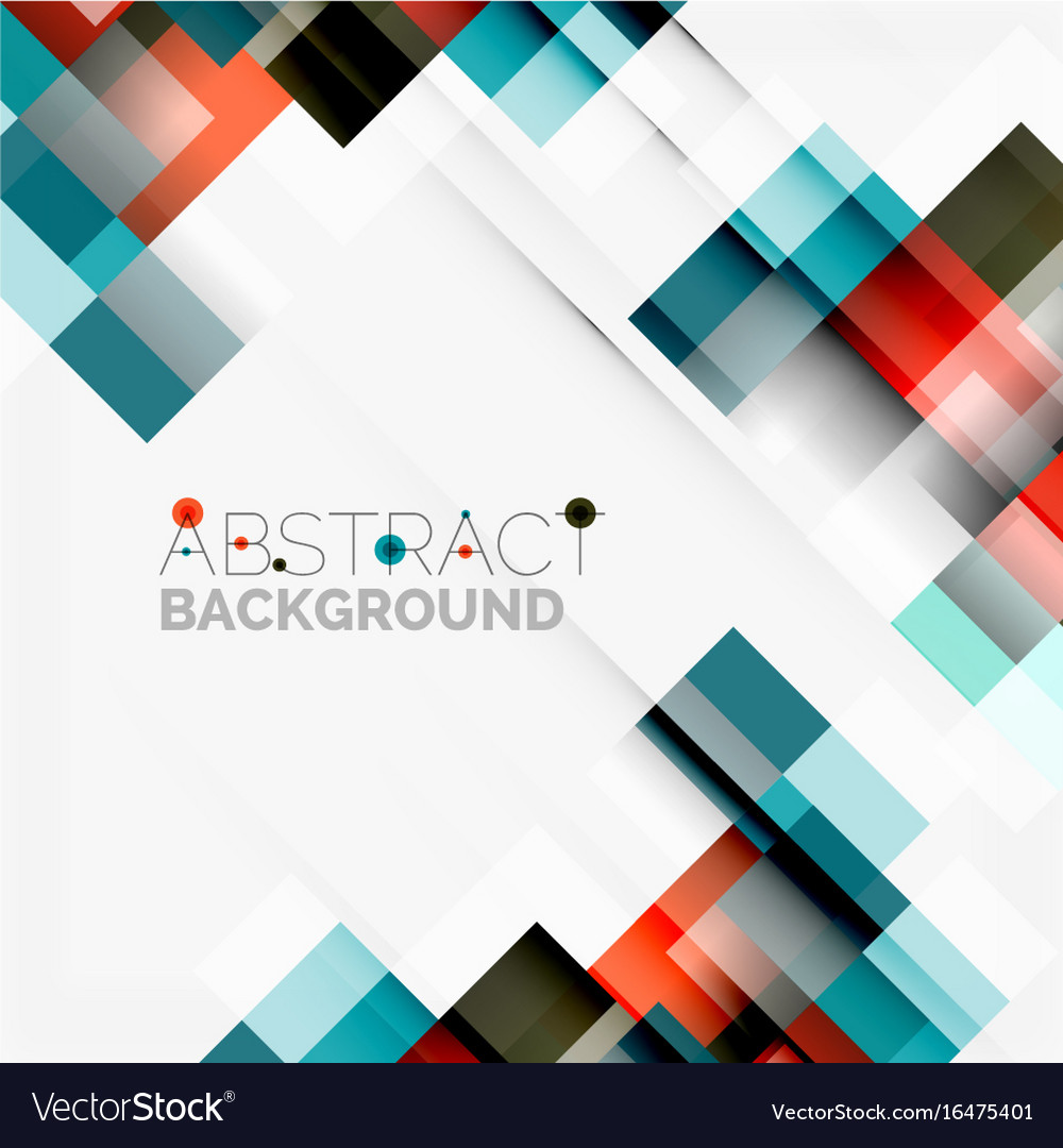 Abstract blocks template design background simple Vector Image