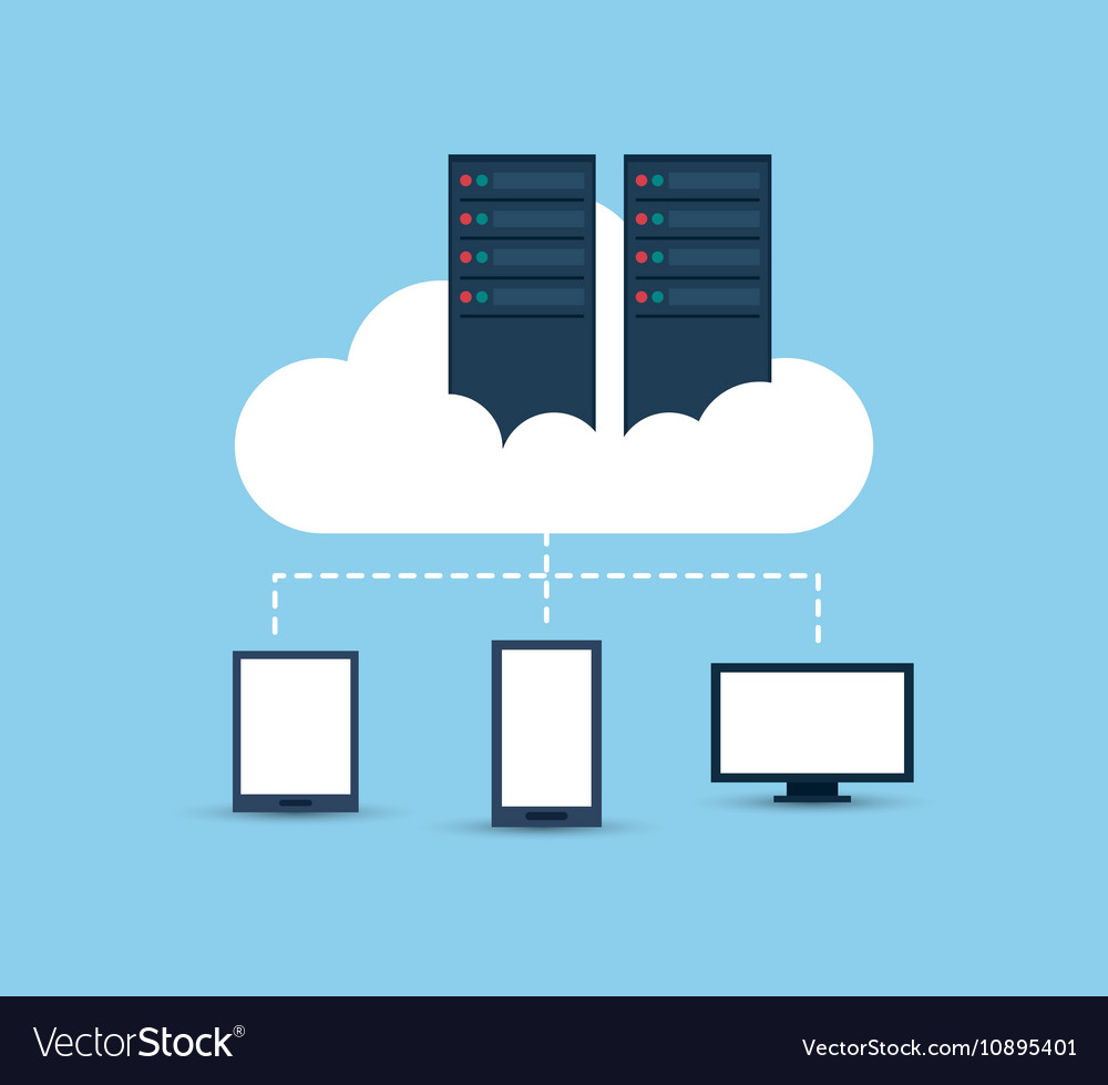 Data center related icons image