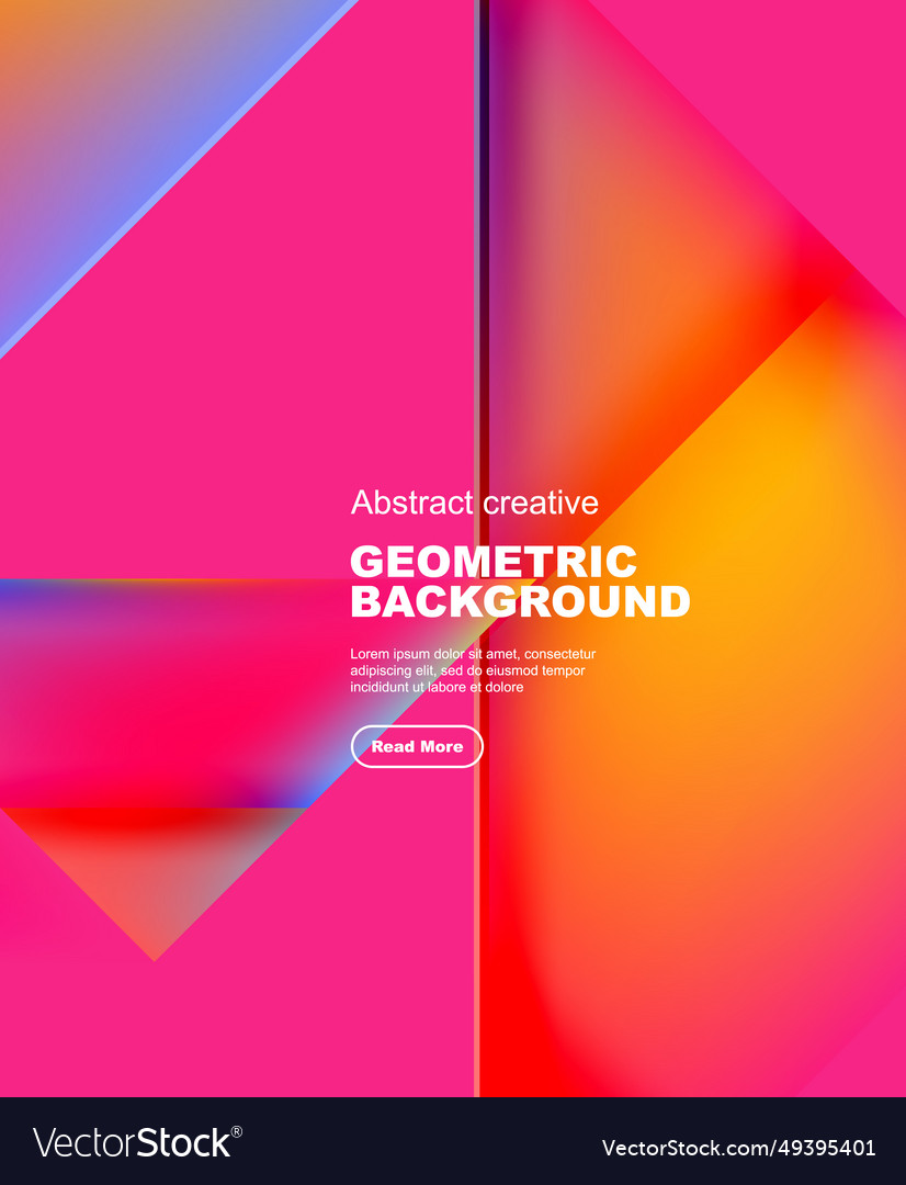 Gradient triangles abstract background