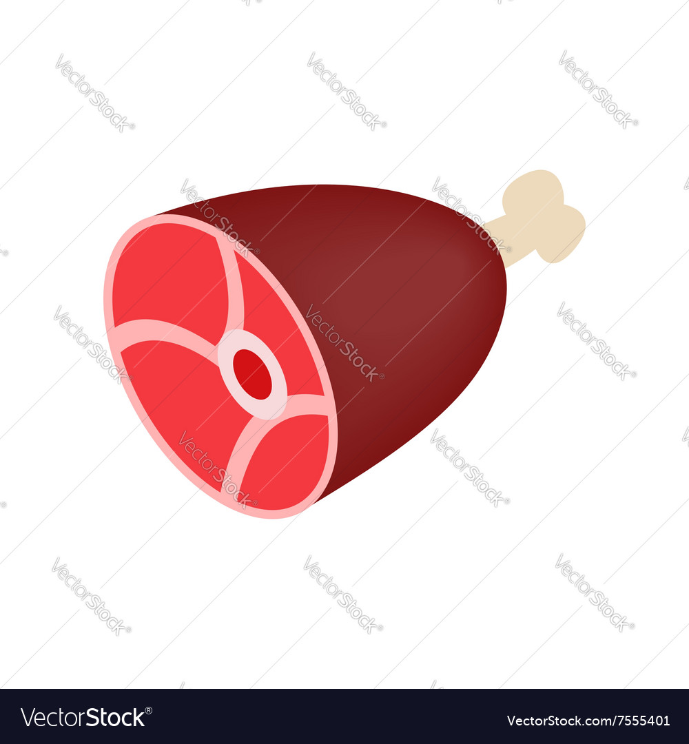 Ham or gammon isometric 3d icon Royalty Free Vector Image