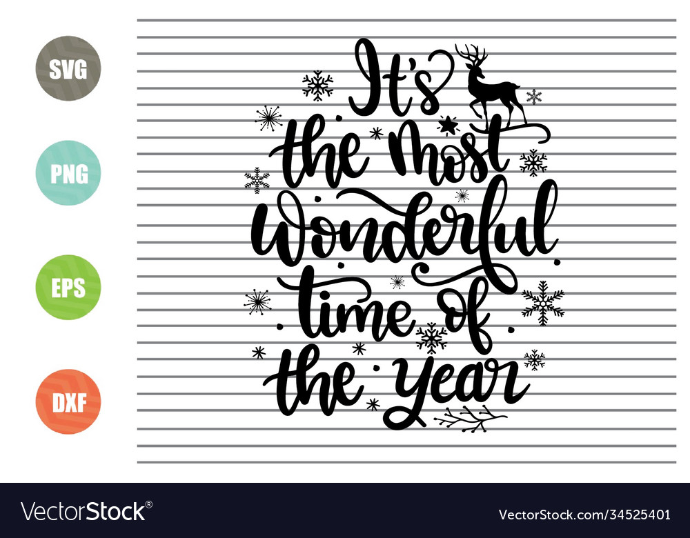 Its Most Wonderful Time Year Royalty Free Vector Image