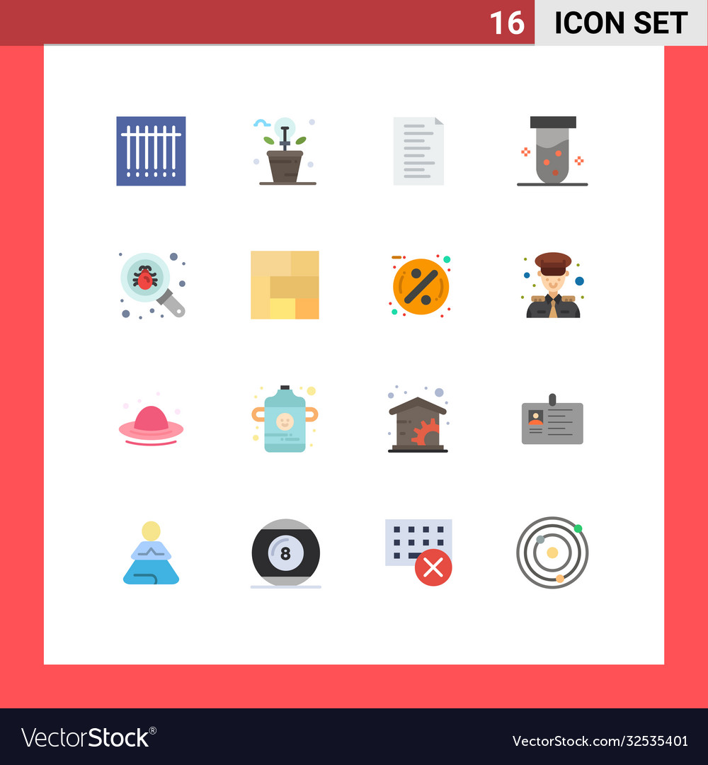 Set 16 flat colors on grid for search bug code