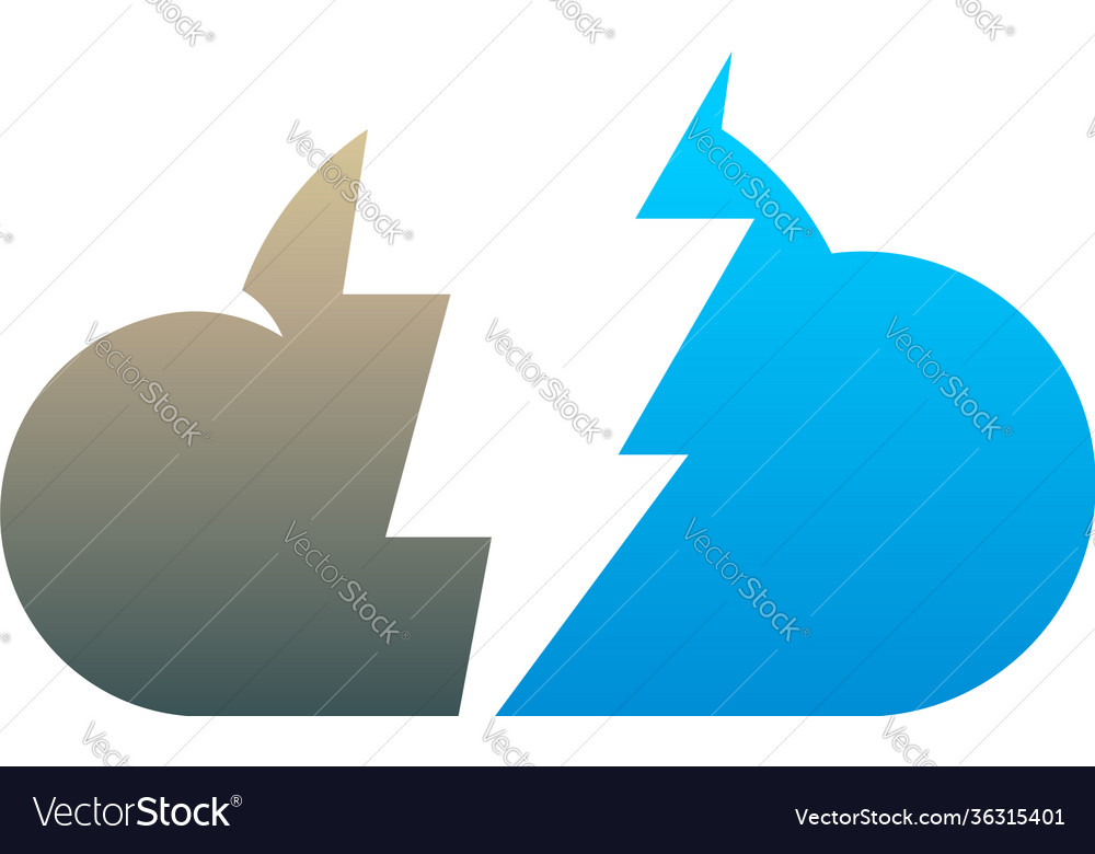 Storm cloud logo designs concept cloud logo Vector Image
