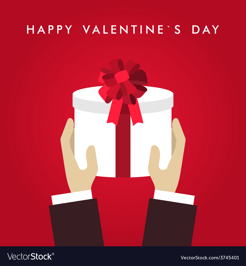 Valentine's Day Greeting Card - Male Hands