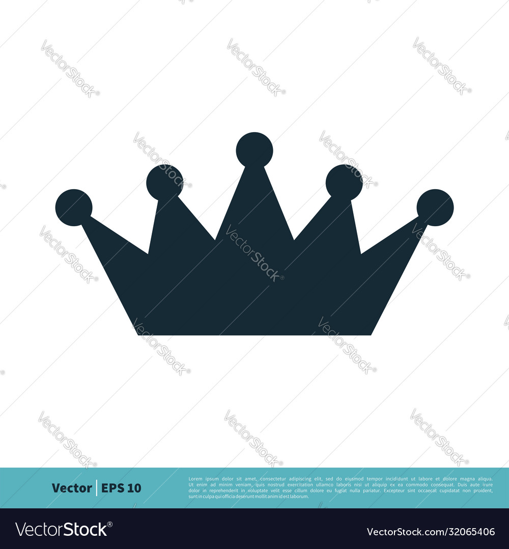 Crown icon logo template design eps 10