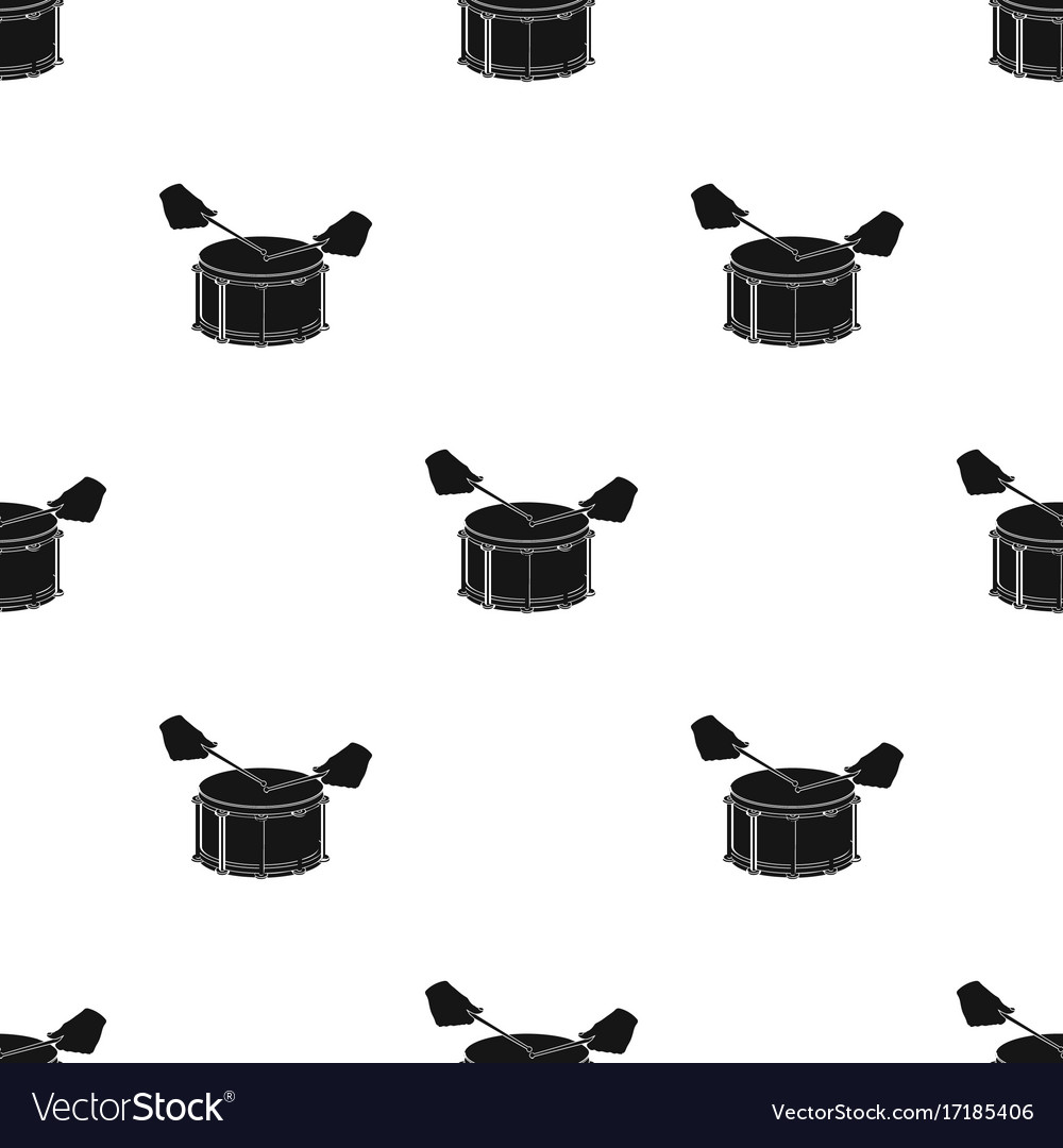 Drum percussion musical instrument shot Royalty Free Vector