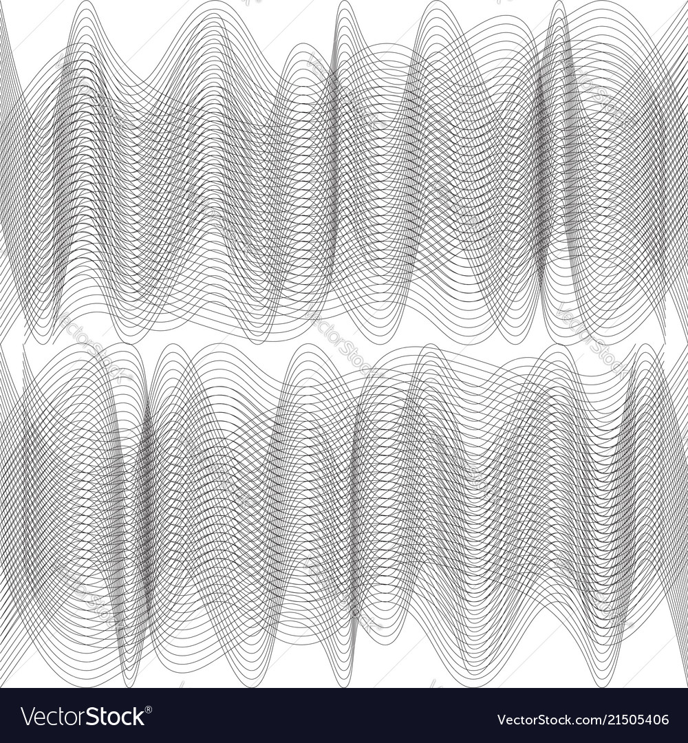 Modern design lines pattern repeat undulated vector image Modern design lines pattern repeat undulated