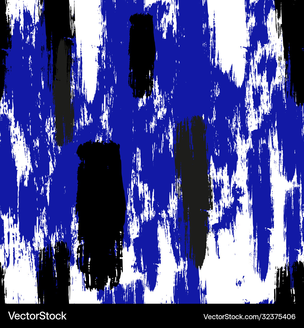 Seamless pattern with brush strokes Royalty Free Vector