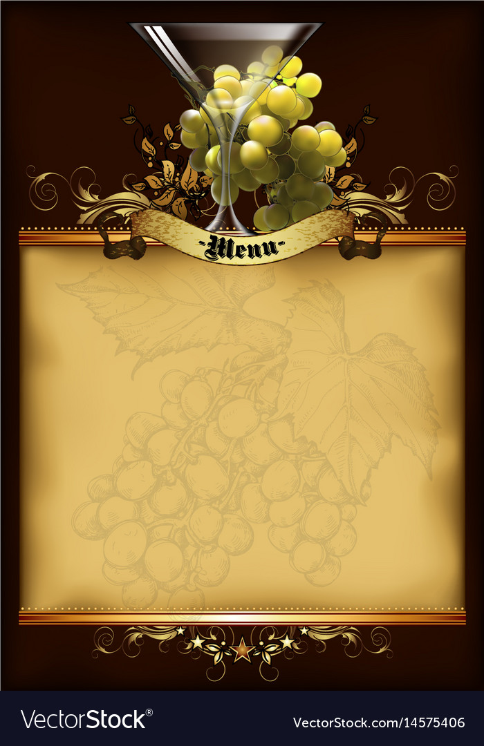 Wine menu design