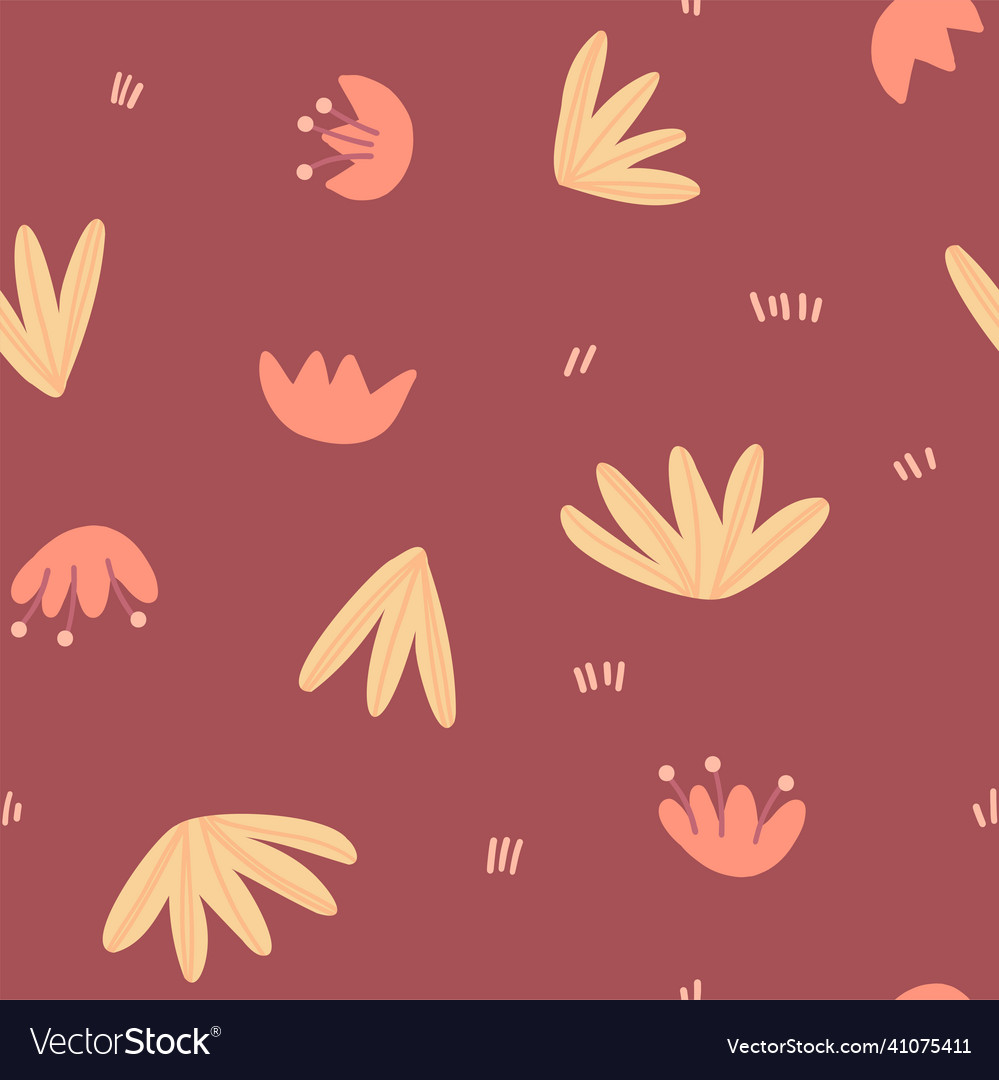 A seamless pattern on botanical