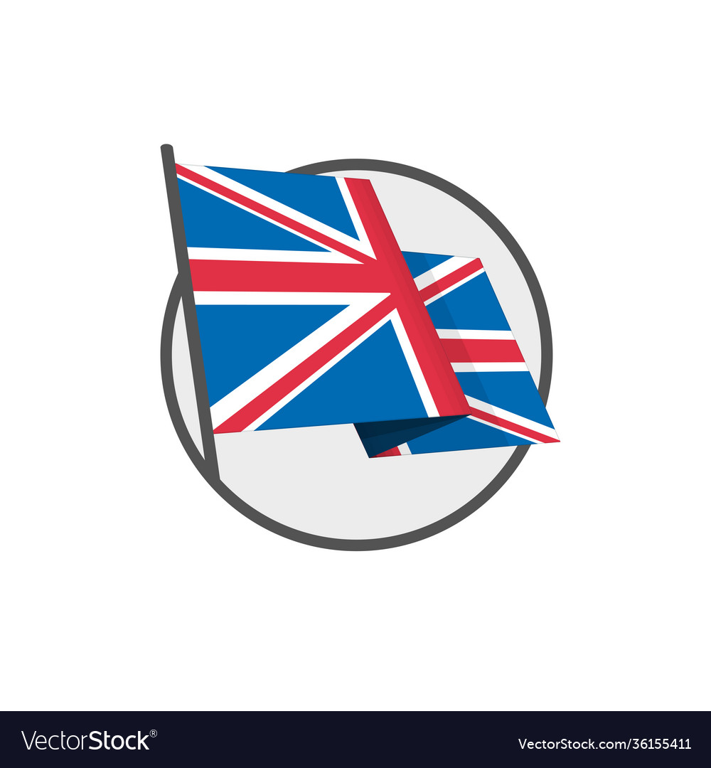 British flag eps vector image British flag eps