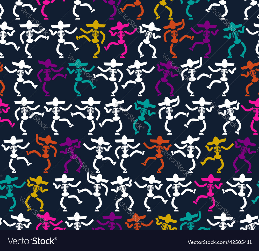 Day of dead in mexico pattern seamless dia de los