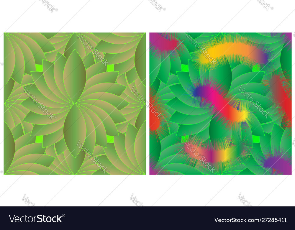 Seamless pattern gradient stylistic caterpillars
