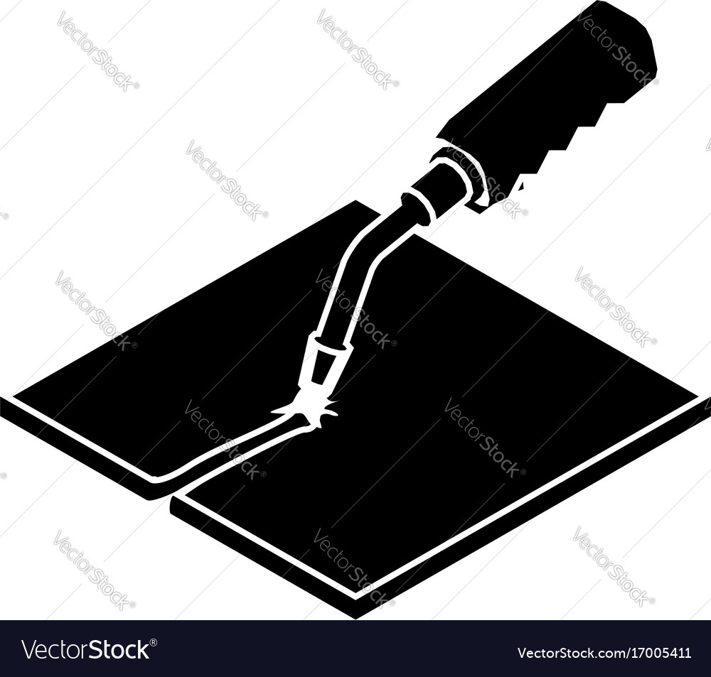 Welding Torch Icon Simple Black Style Royalty Free Vector