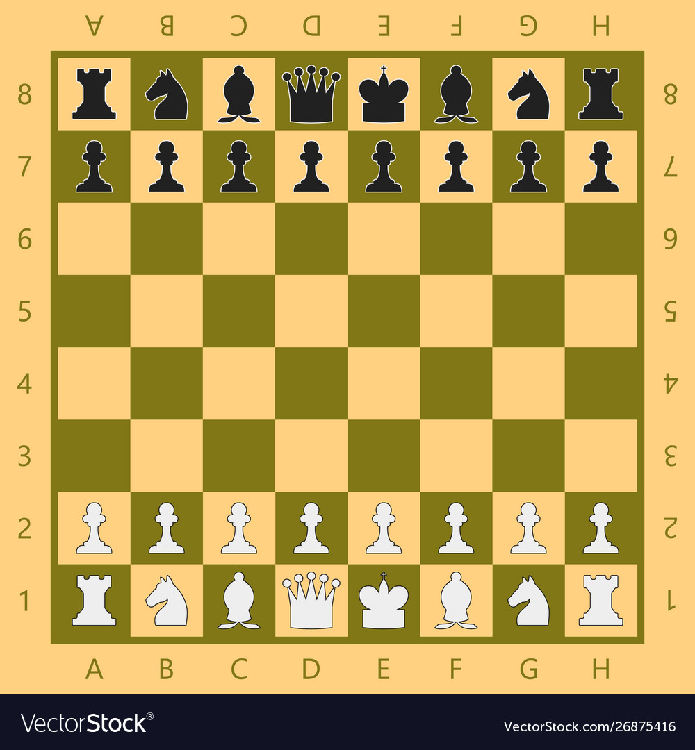 layout of chess pieces on board